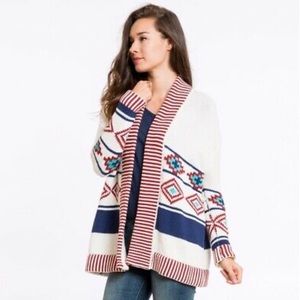Marine Layer Aztec Print Sweater Used Condition